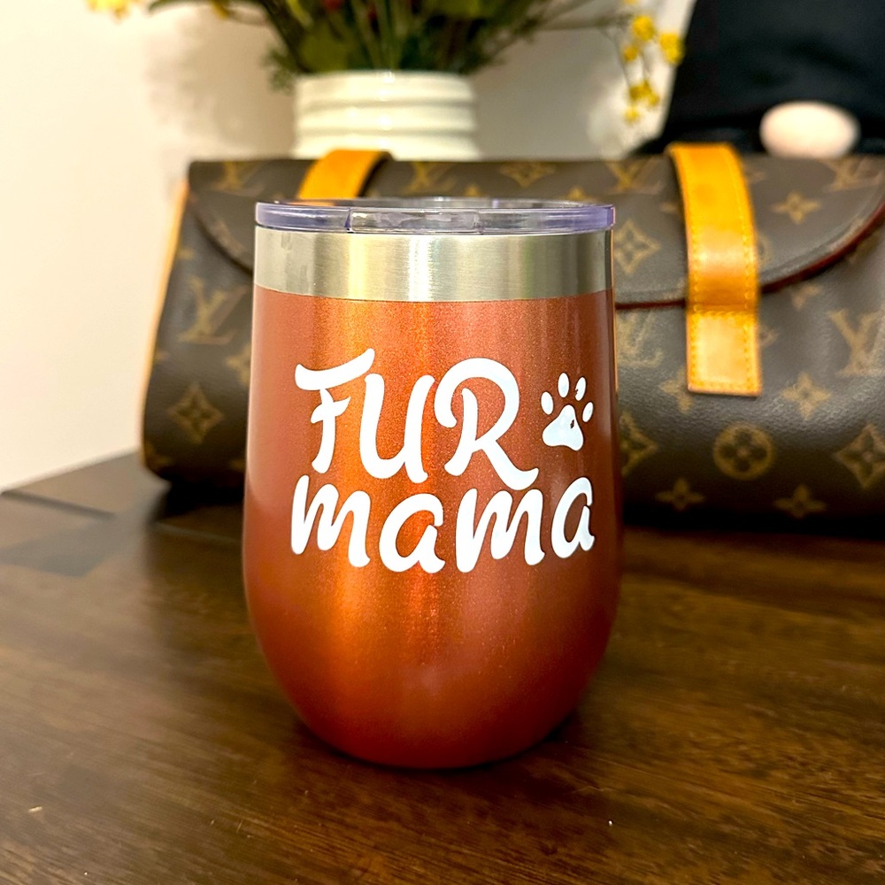Fur Mama Stainless Steel mug. GUC